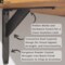 Jetstream Solid Heavy Duty Low Profile Welded Countertop Support Shelf Brackets